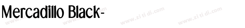 Mercadillo Black字体转换